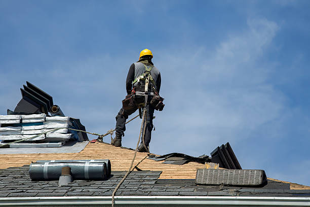 Professional Roof Replacement technician working in Jefferson, NC